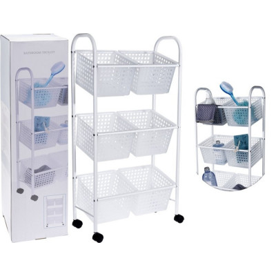 Pojazdný vozík so 6 košmi Bathroom Solutions 3042, 75 cm Pojazdný vozík so 6 košmi Bathroom Solutions 3042, 75 cm