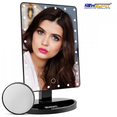 LED make up zrkadlo Newsumit 0238, čierne