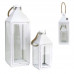 Súprava kovových lampášov Home deco factory HD2123, biela