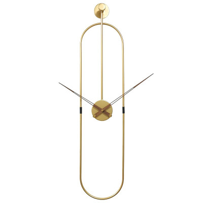 Luxusné kovové nástenné hodiny O8800 zlaté – moderné minimalistické hodiny 90 cm