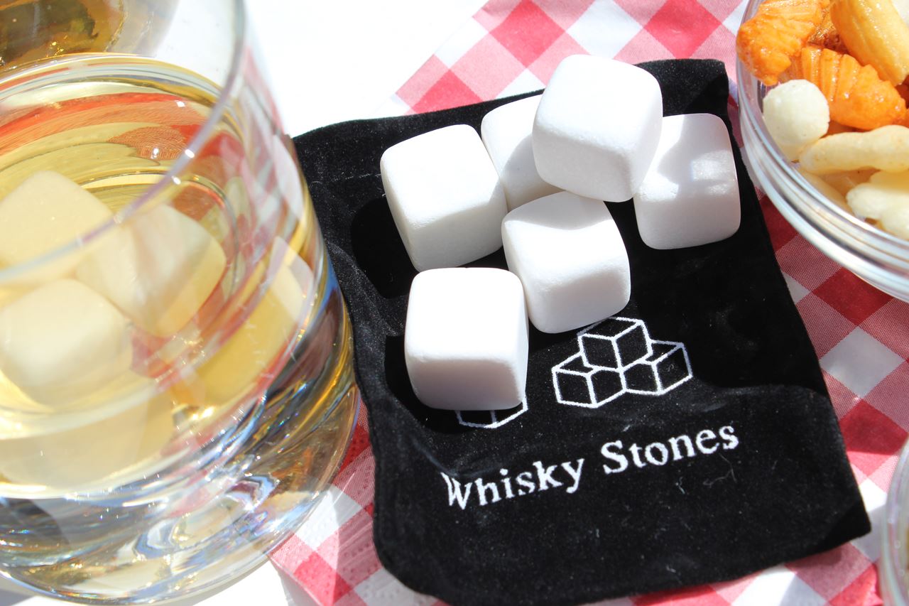 Biele chladiace kamene do Whiskey, sada 9ks, CHD814 