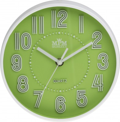 Detské nástenné hodiny MPM, 3228.40 - zelená, 20cm 