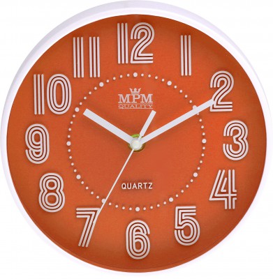 Detské nástenné hodiny MPM, 3228.60 - oranžová, 20cm 