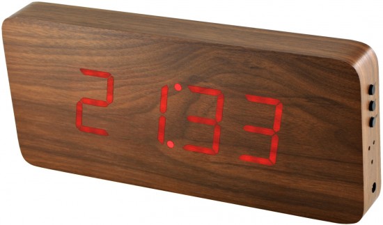 E-shop Digitálny LED budík/ hodiny MPM s dátumom a teplomerom 3672.50, red