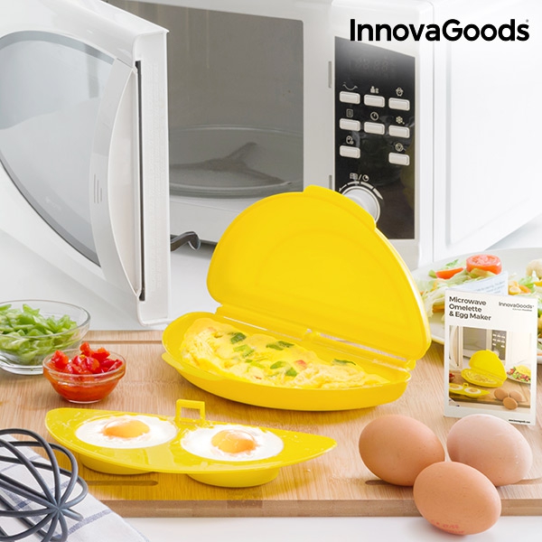 Forma na prípravu vajíčok do mikrovlnnej rúry InnovaGoods 0990