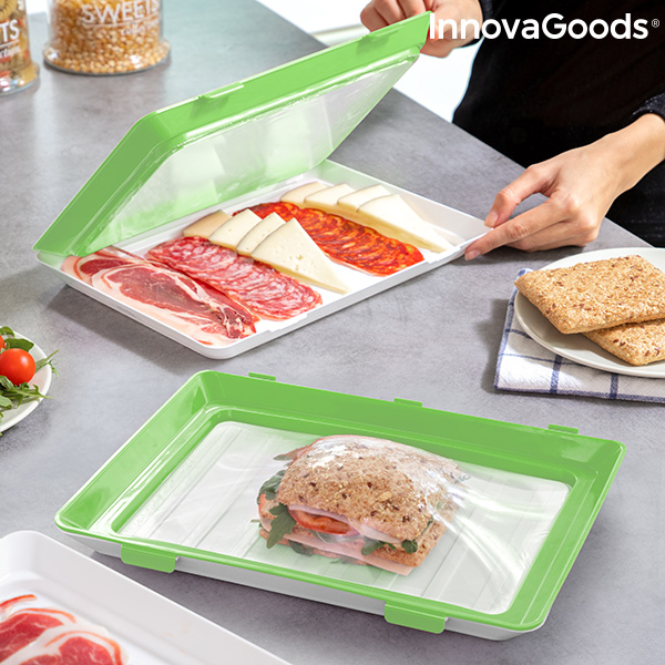 InnovaGoods Vacpack opakovane použiteľné zásobníky na jedlo (balenie po 2)