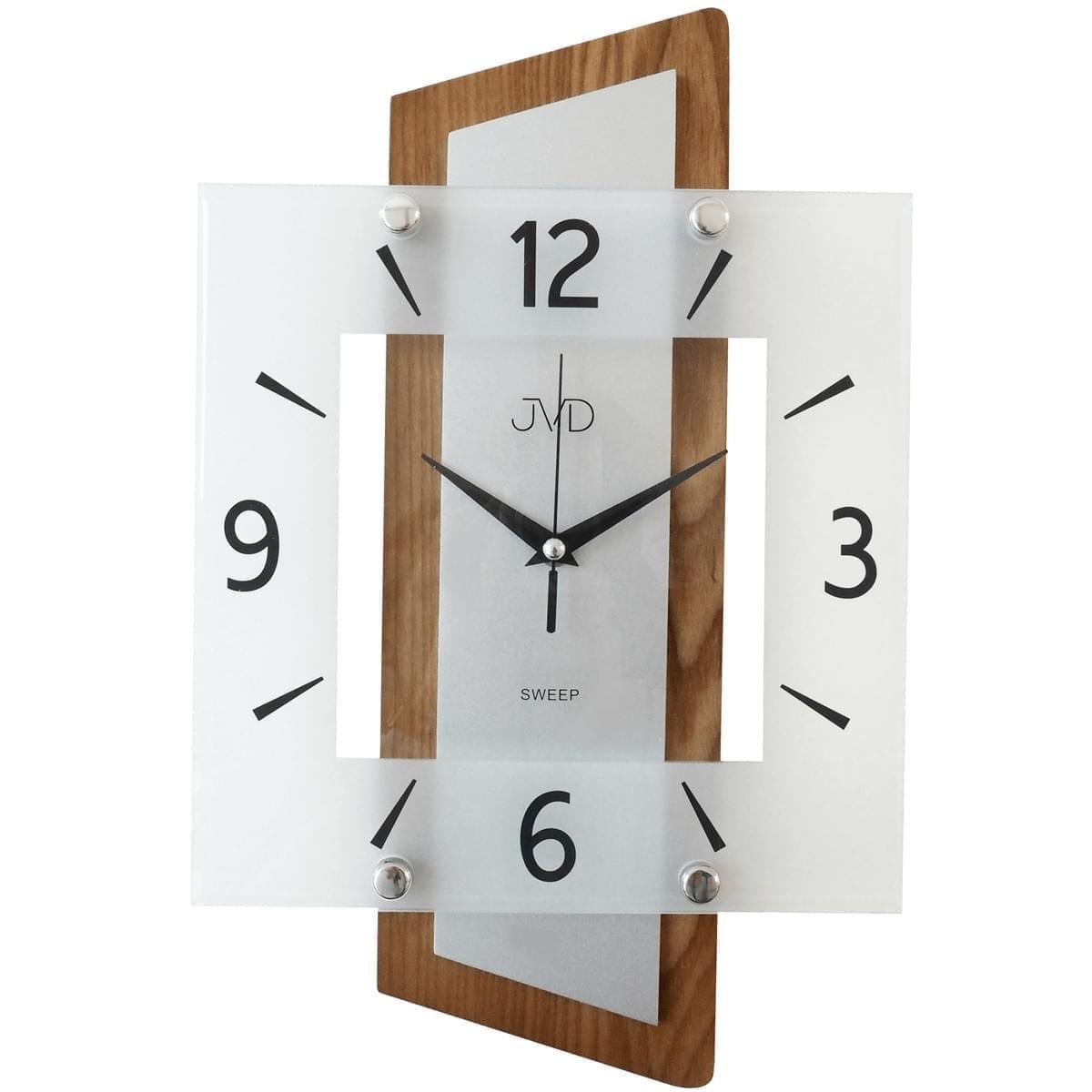 Nástenné drevené hodiny JVD NS17012/11, 38 cm 