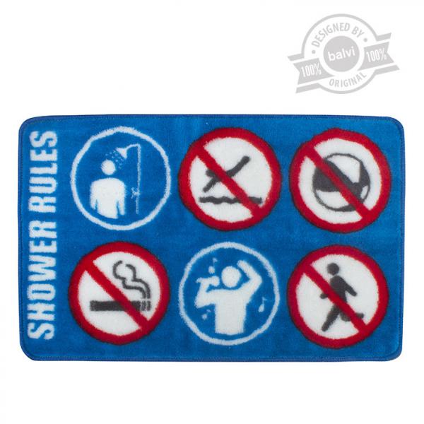E-shop Kúpeľňová predložka Balvi Shower Rules