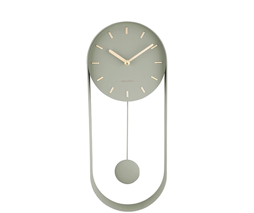 E-shop Dizajnové kyvadlové nástenné hodiny 5822DG Karlsson Charm, 50 cm
