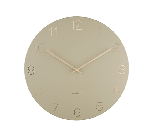Nástenné hodiny Karlsson KA5762OG Charm Engraved Numbers, 40 cm 