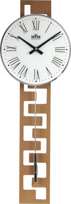 Kyvadlové hodiny MPM 3186.53 svetlé drevo, 71cm 