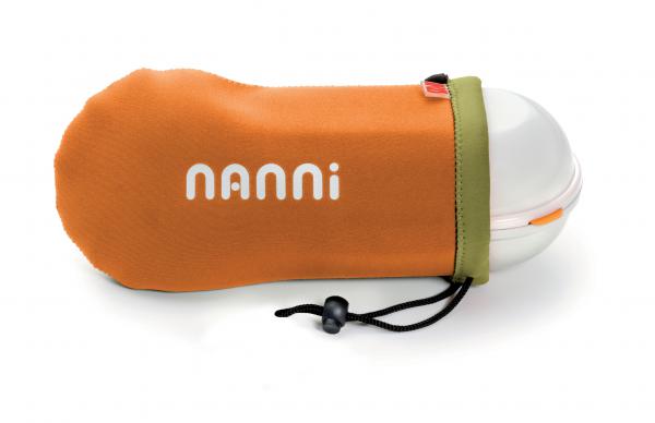 Lunch box IRIS Nanni, biely / oranžový obal 