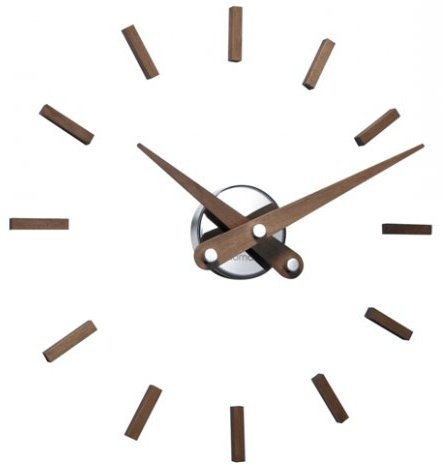 E-shop Luxusné nástenné hodiny Nomon Sunset orech 50cm