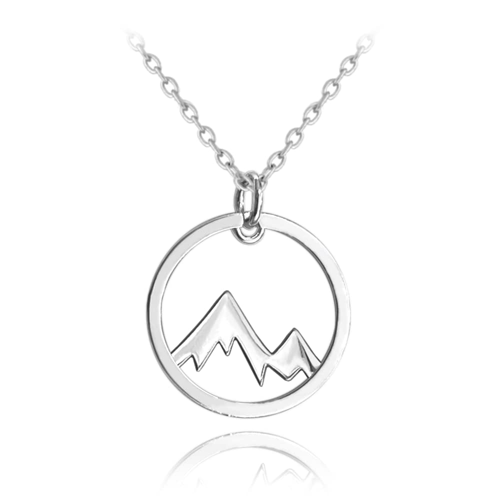 Cestovateľský strieborný náhrdelník hory, Minet JMAS0190SN45 