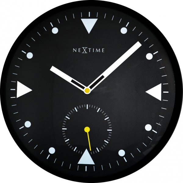 E-shop Nástenné hodiny 3049 Nextime Serious Black 32cm