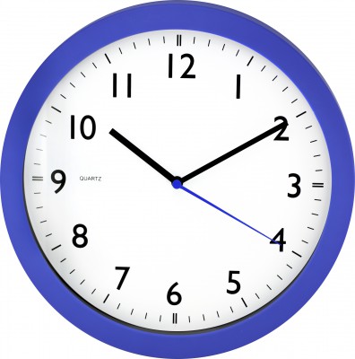 Nástenné hodiny MPM, 2476.30.A - modrá, 28cm 