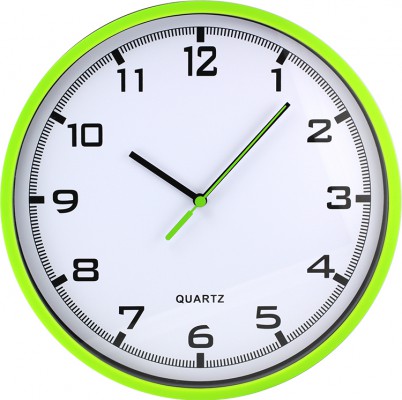 Nástenné hodiny MPM, 2478.41.A - zelená svetlá, 26cm 
