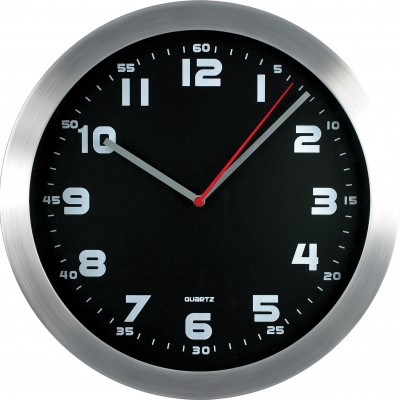 Nástenné hodiny MPM, 2482.7090 - strieborná/čierna, 30cm 