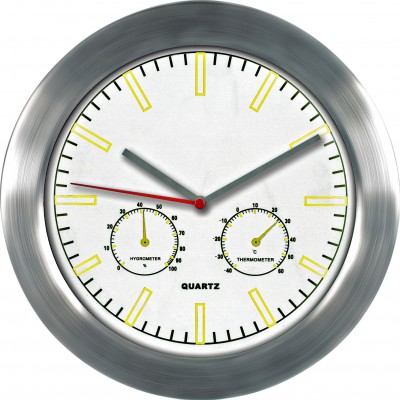 E-shop Nástenné hodiny MPM, 2485.7000 - strieborná/biela, 28cm