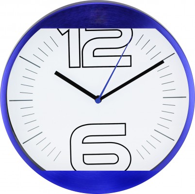 Nástenné hodiny MPM, 2487.30 - modrá, 25cm 
