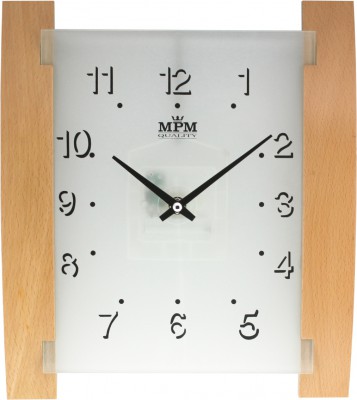 Nástenné hodiny MPM, 2704.53 - svetlé drevo, 31cm 
