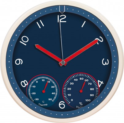 Nástenné hodiny MPM, 3084.30 - modrá, 31cm 