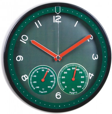 Nástenné hodiny MPM, 3084.40 - zelená, 31cm 
