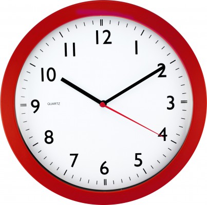 Nástenné hodiny MPM, 2476.20 - červená, 28cm 
