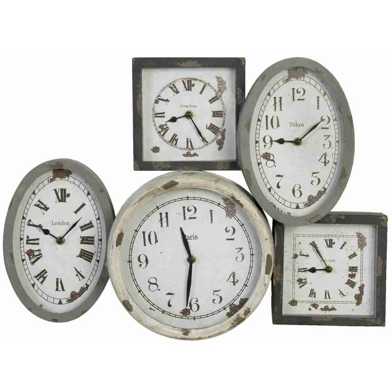 Nástenné hodiny Clayre &amp; EEF, World, 4KL0074, 58x42,5cm