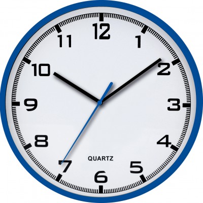 Nástenné hodiny MPM, 2479.30 - modrá, 30cm 