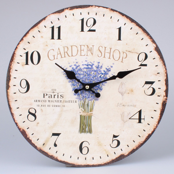 Nástenné hodiny HLC, Garden shop, 34cm 