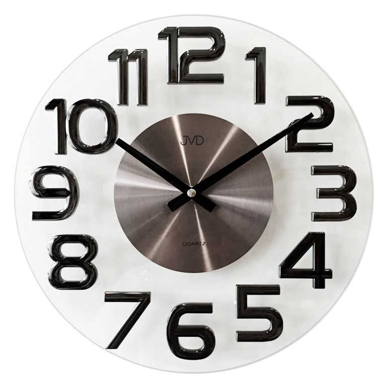 Nástenné hodiny JVD HT098.2 Antracit, 35cm 