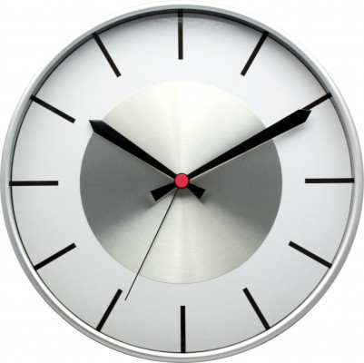 E-shop Nástenné hodiny MPM 3457.7000 - strieborná/biela, 30cm