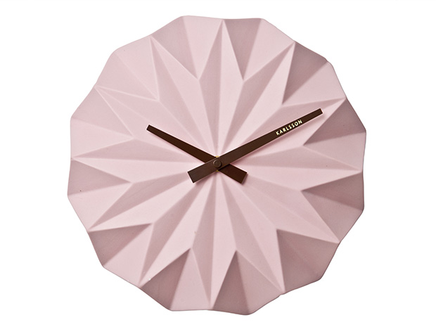 Nástenné hodiny KA5531PI Karlsson, Origami, 27cm 