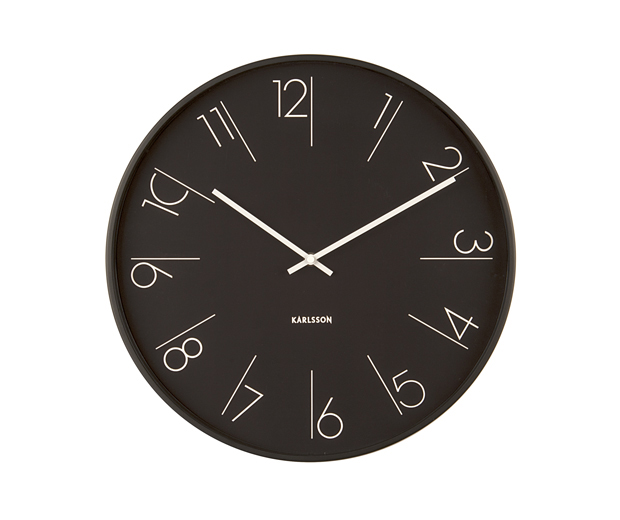 Nástenné hodiny KA5607BK, Karlsson, Elegant Numbers, 40cm 