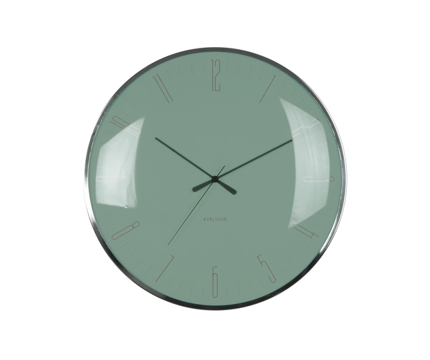 Nástenné hodiny Karlsson Dragonfly, Dome glass KA5623GR, 40cm 