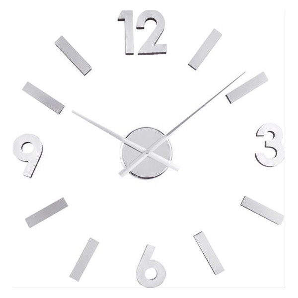 Nalepovacie nástenné hodiny Balvi 21212 Numbers nerez 60cm 
