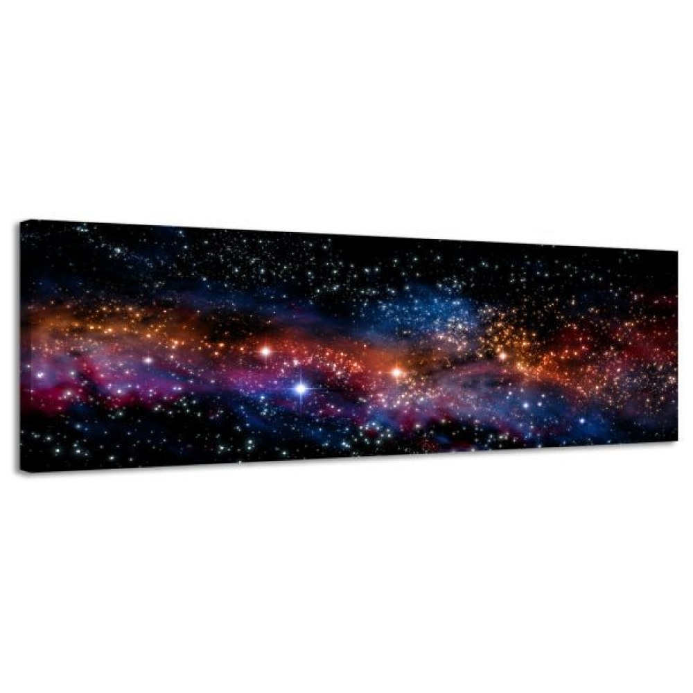 E-shop Obraz na plátne Panoráma, Hviezdy, 36x118cm