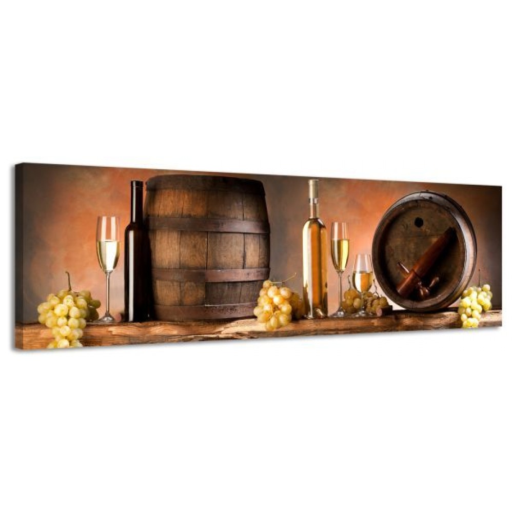 E-shop Obraz na plátne Panoráma, Wood &amp; Wine, 158x46cm