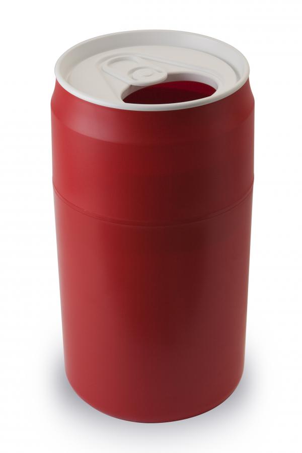 Odpadkový kôš Qualy Capsule Can, červený 