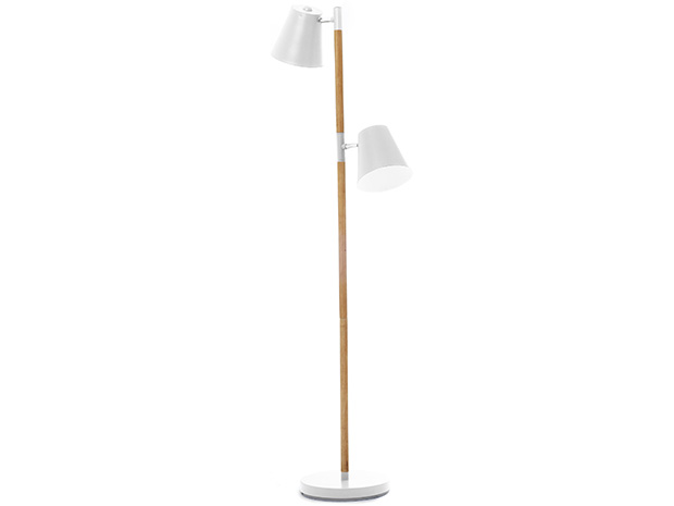 E-shop Podlahová lampa Leitmotiv Rubi 150cm, biela