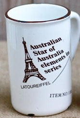 Porcelánový retro hrneček - Australian star 