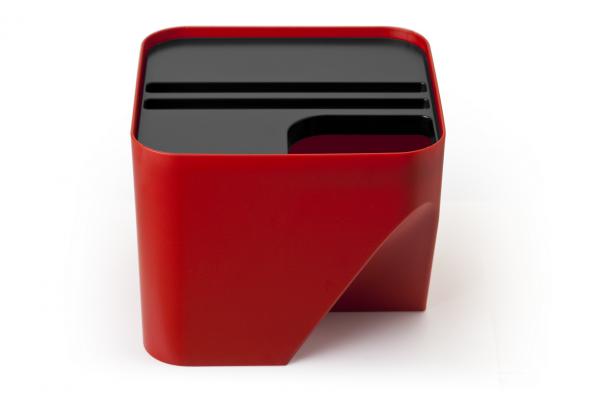 E-shop Stohovateľný odpadkový kôš Qualy Block 20, červený