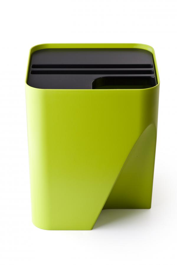 E-shop Stohovateľný odpadkový kôš Qualy Block 30, zelený