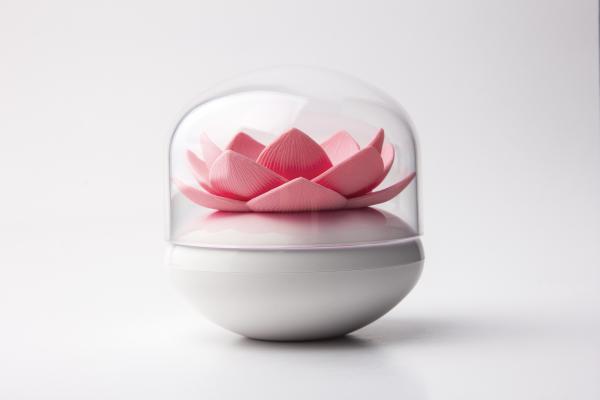 E-shop Stojanček na vatové tyčinky Qualy Lotus Cotton Bud, biely-ružový