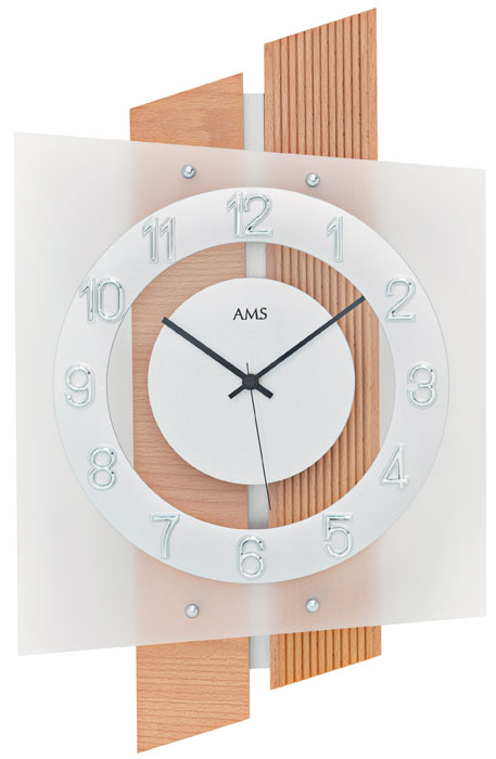E-shop Dizajnové nástenné hodiny 5530 AMS 46cm