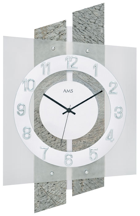 Dizajnové nástenné hodiny 5536 AMS 46cm 