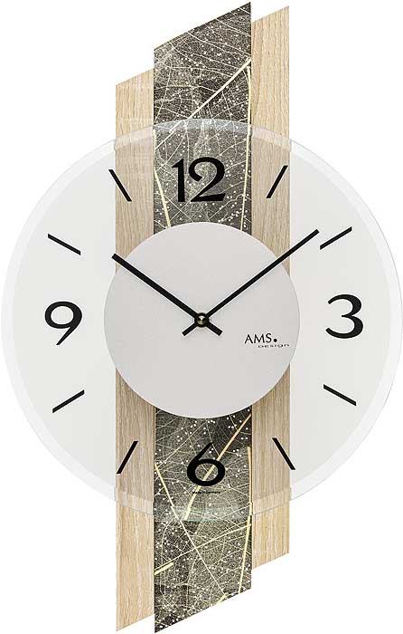 Dizajnové nástenné hodiny 9664 AMS 44cm