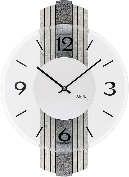 Dizajnové nástenné hodiny 9675 AMS 38cm 