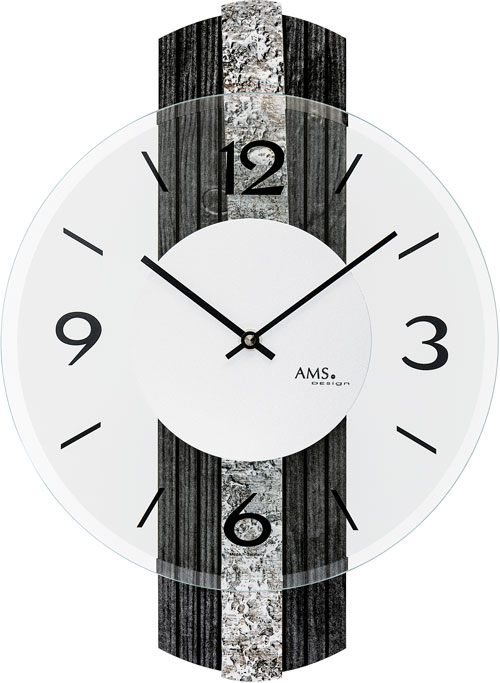 Dizajnové nástenné hodiny 9676 AMS 38cm 